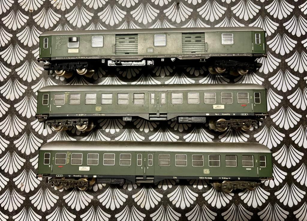 Wagons DB voyageurs Fleischmann HO, Enlèvement ou Envoi, Comme neuf, Fleischmann
