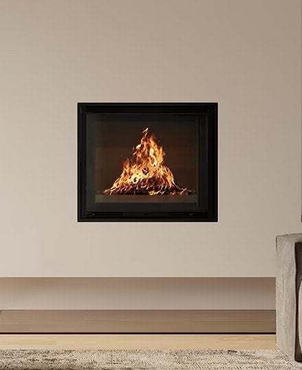 Top promo insert de Rüegg type Heatcube 57x68 avec cadre, Enlèvement ou Envoi, Neuf, Insert, Cheminée au bois
