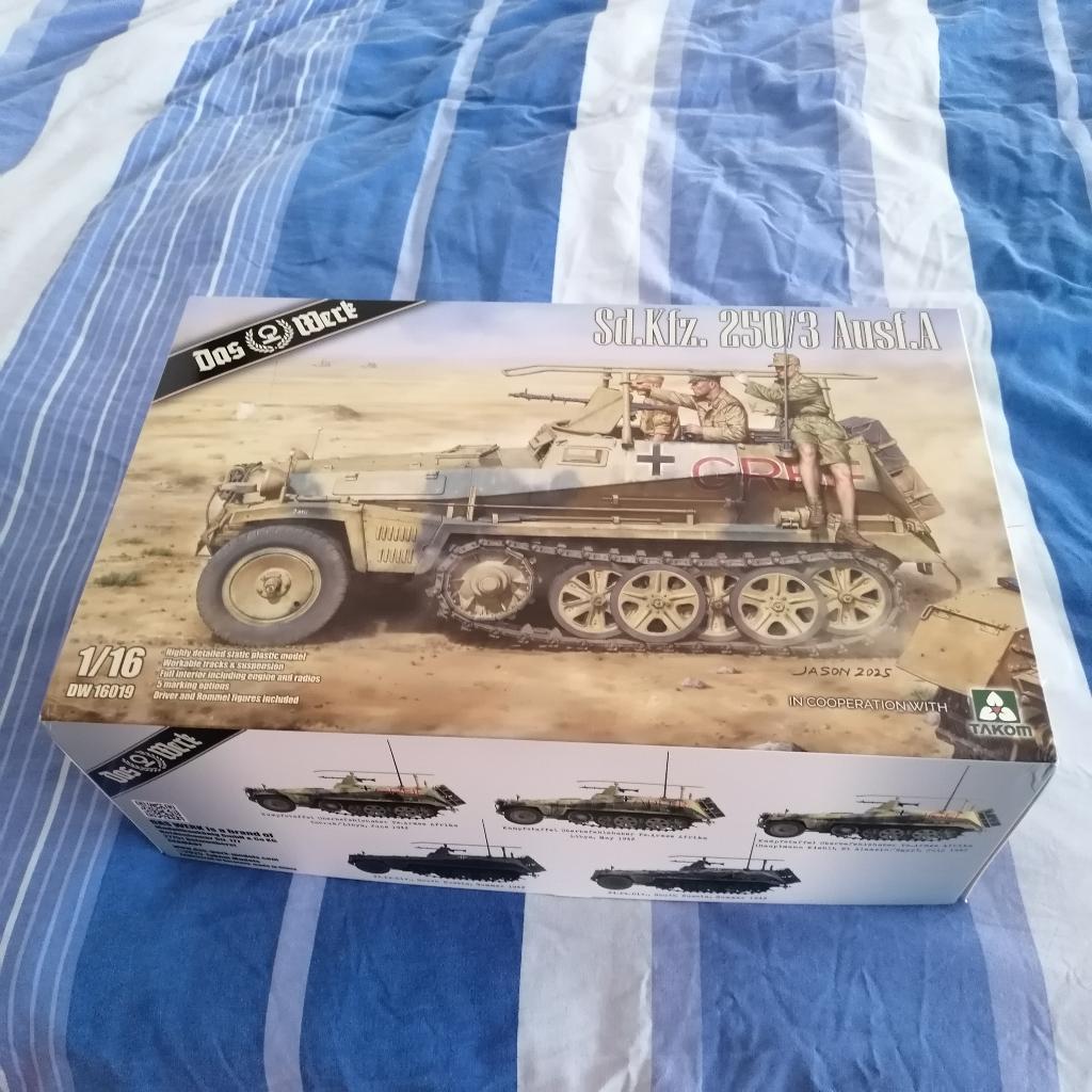 SDKFZ 250/3 A  Das Werk 1/16, Neuf, Autres marques, Tank, Enlèvement ou Envoi