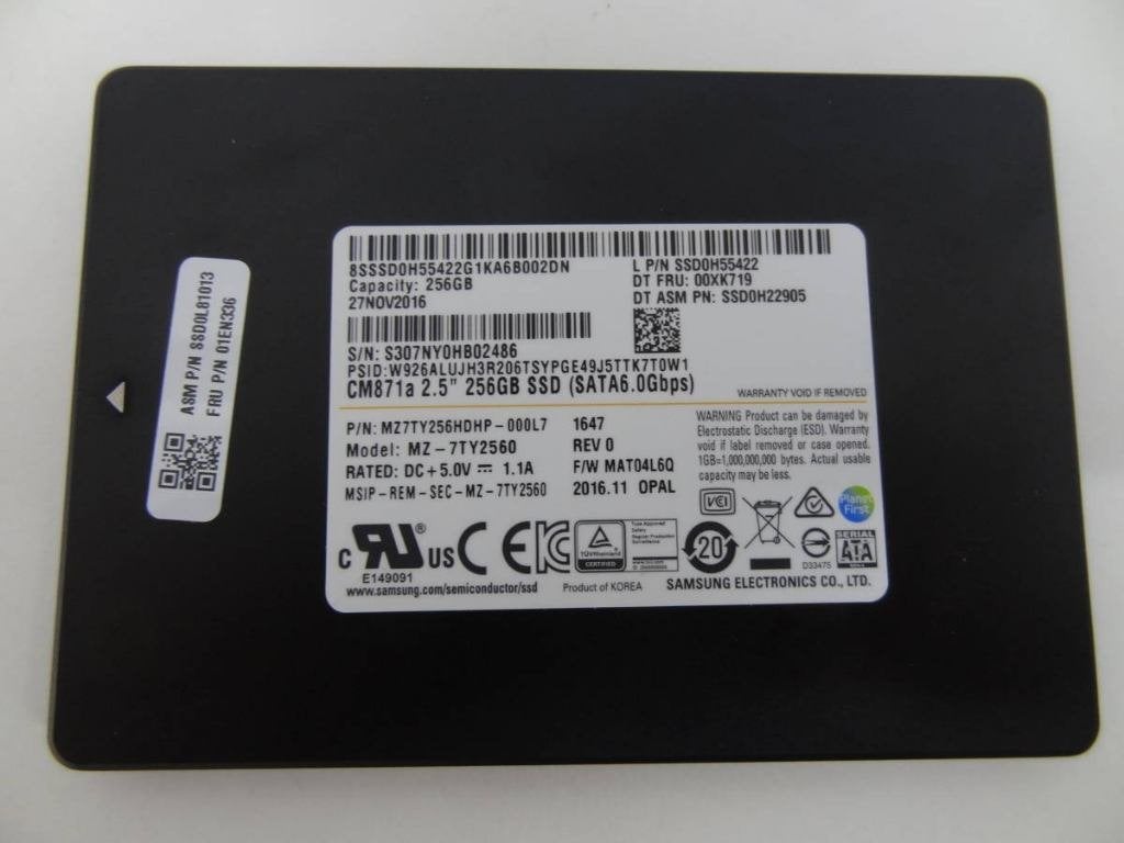 256Gb SSD Samsung CM871a, Enlèvement ou Envoi, Interne, Utilisé, Samsung
