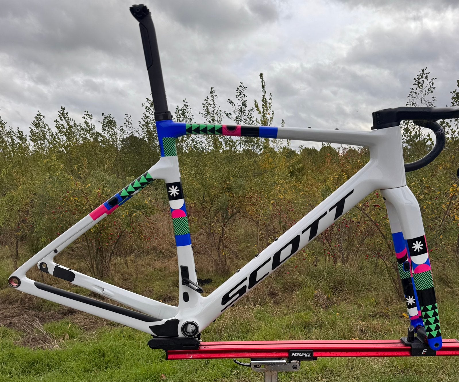 Scott Addict Gravel RC frameset - maat Medium - zonder stuur, Ophalen, Zo goed als nieuw