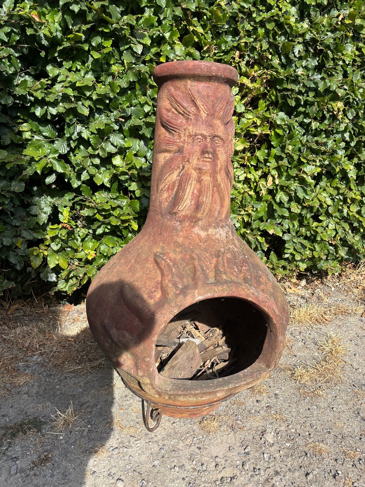 Mexicaanse vuurpot xl, Tuin en Terras, Ophalen, Zo goed als nieuw