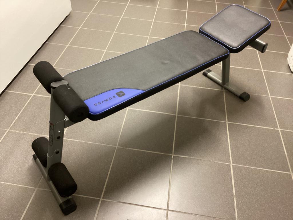 Decathlon Domyos fitnessbank, Sport en Fitness, Fitnessmaterialen, Ophalen, Zo goed als nieuw, Fitnessbank