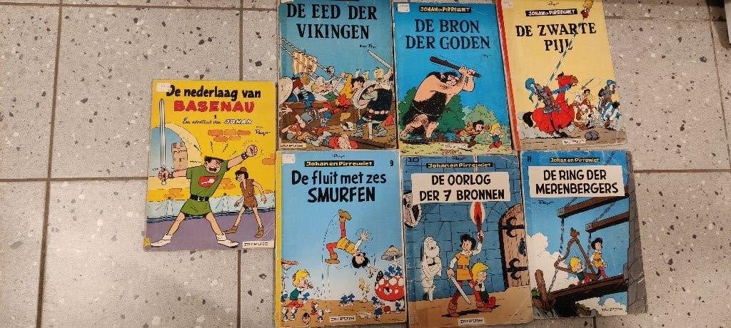 Johan en Pirrewiet - 7 en 10, Peyo, Meerdere stripboeken, Ophalen, Gelezen