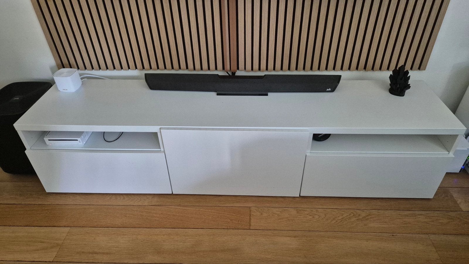 Meuble TV blanc avec tiroirs – style IKEA Bestå, 25 à 50 cm, Moins de 100 cm, Blanc, 150 à 200 cm