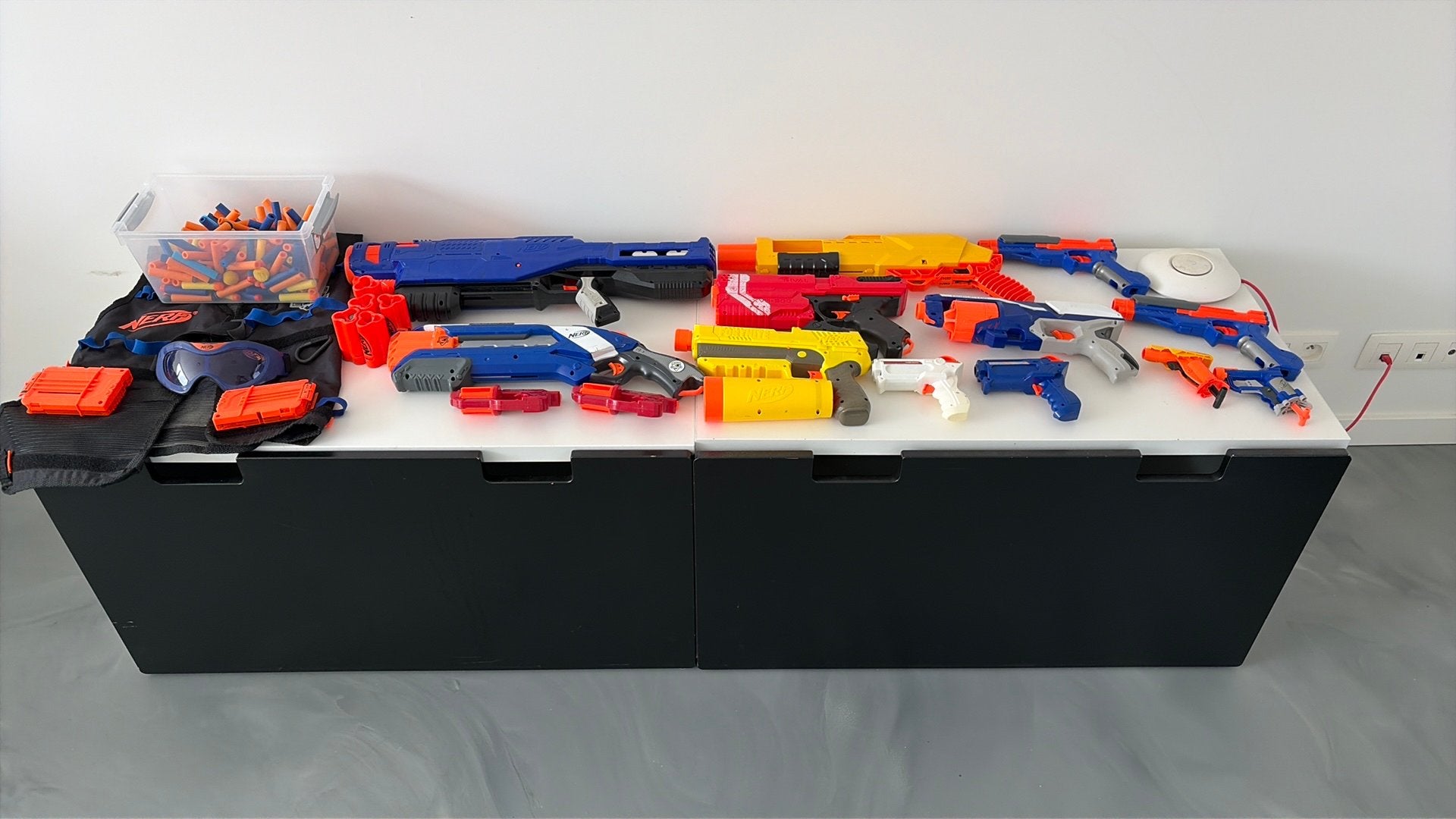 Nerfs guns incl pijltjes en accessoires, Kinderen en Baby's, Ophalen, Zo goed als nieuw