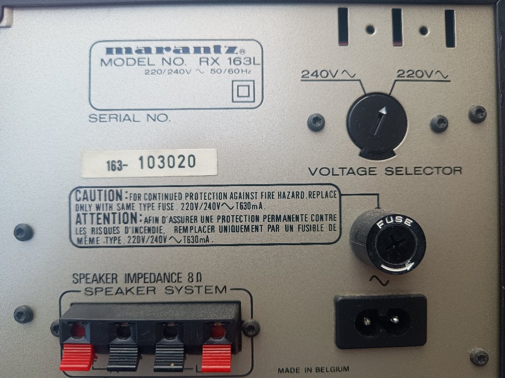 Marantz rx163l receiver, Marantz, Gebruikt, Ophalen of Verzenden, Minder dan 60 watt