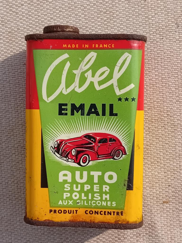 Boîte décorative Abel Email Auto Super Polish, Collections, Boîte en métal, Enlèvement ou Envoi, Comme neuf