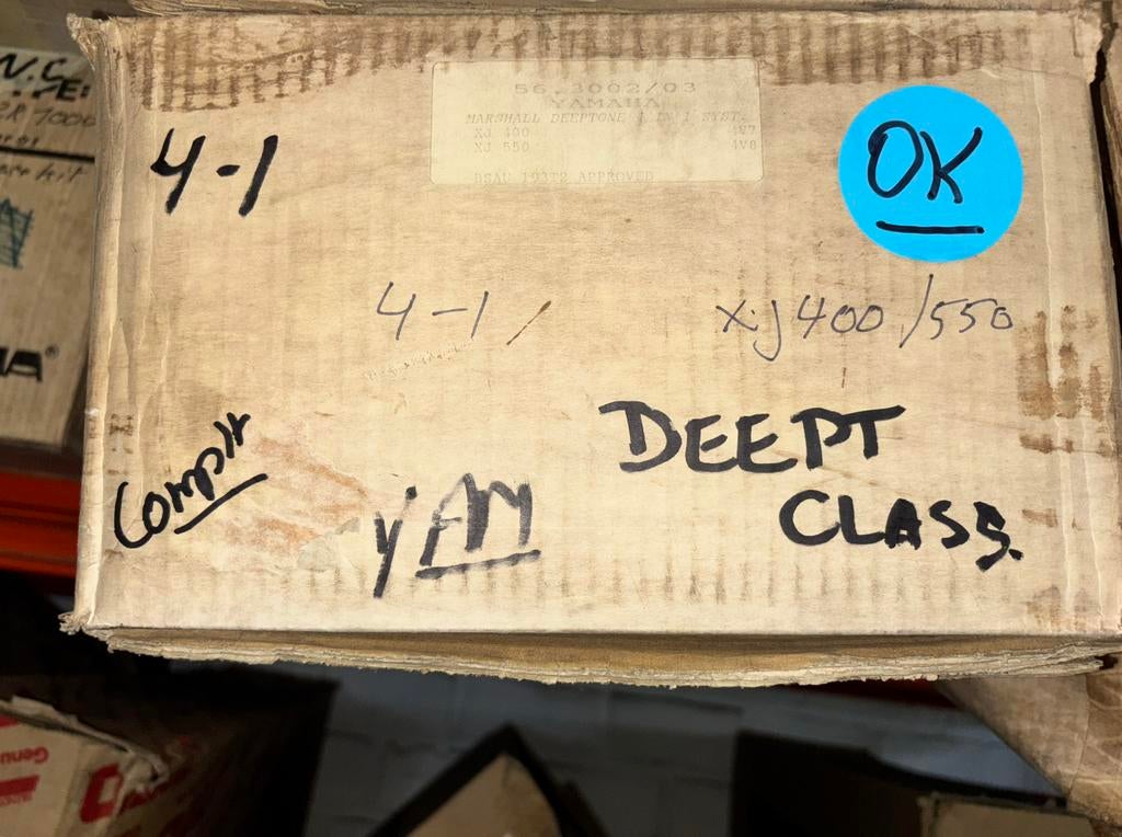 Marshall Uitlaatset 4/1 Yamaha XJ400, XJ550, Motoren, Ophalen of Verzenden, Nieuw