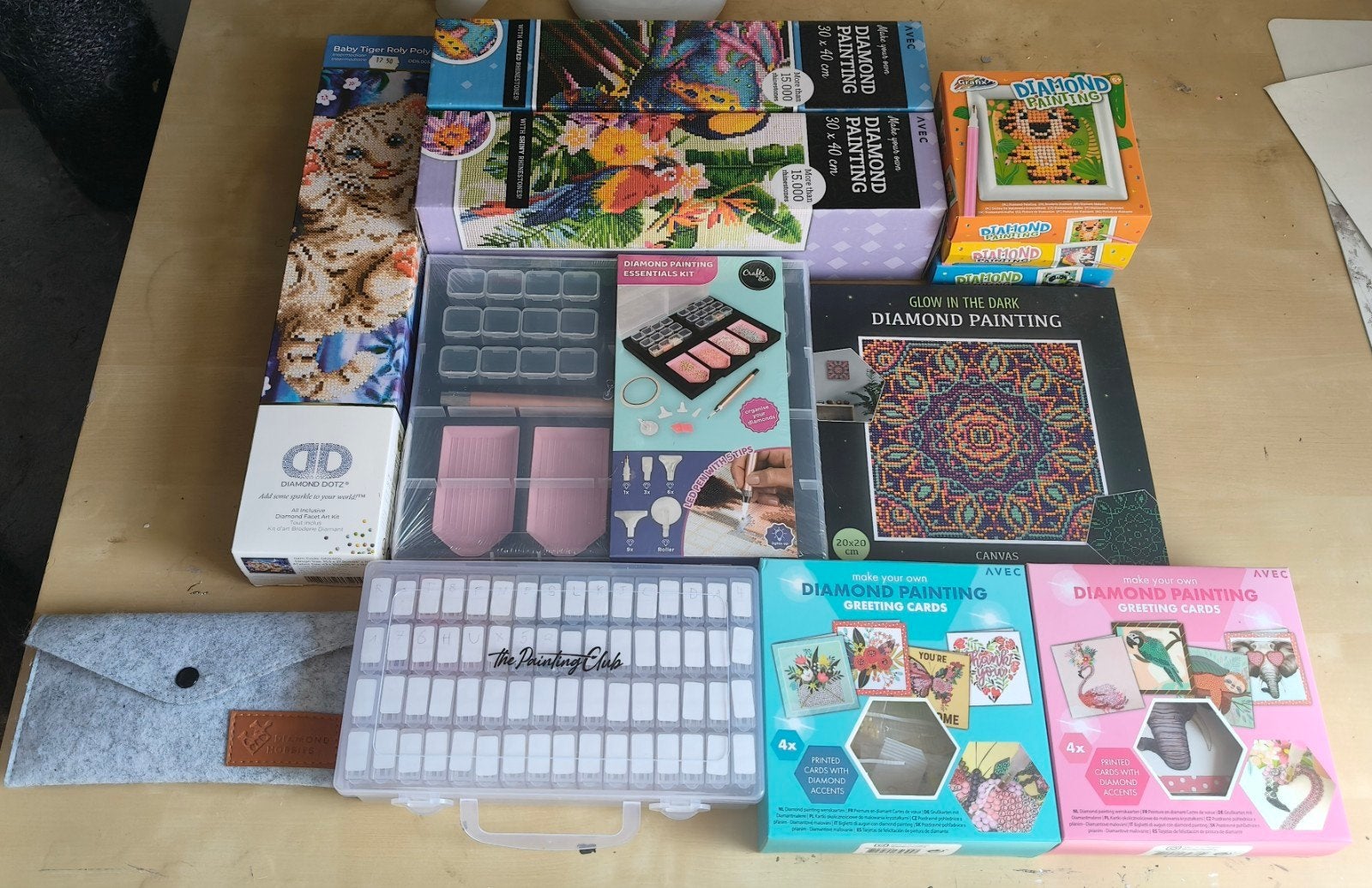 Diamond painting lot, Ophalen