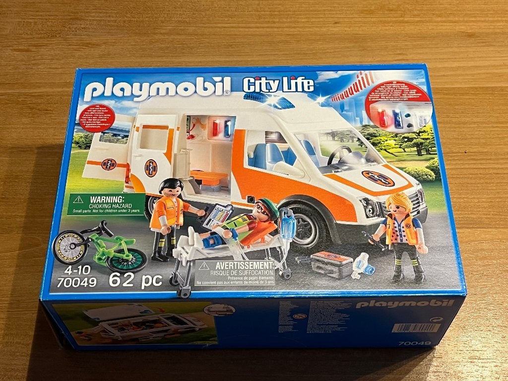 Playmobil ambulance, Complete set, Voertuig, Ophalen of Verzenden, Zo goed als nieuw