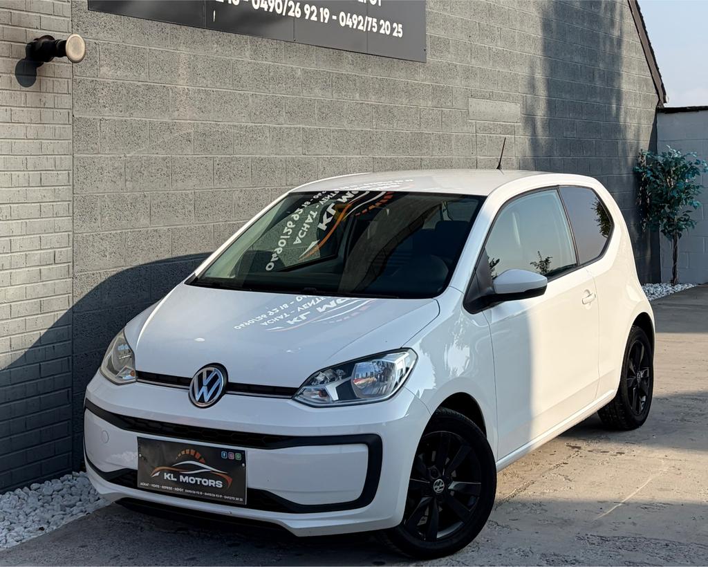 VW UP! 1.0i ESSENCE 140 000KM CARPASS 2017 FACELIFT EURO 6B, Auto's, Voorwielaandrijving, Stof, Wit, Bedrijf