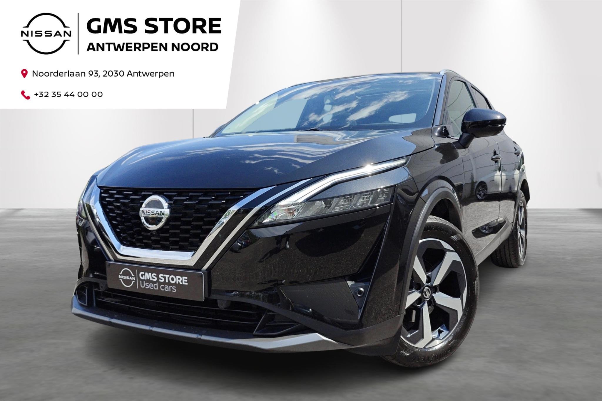 Nissan Qashqai MHEV 116KW N-Connecta Xtronic + Design Pack -, Auto's, Nissan, Stof, Zwart, 4 cilinders, Zwart