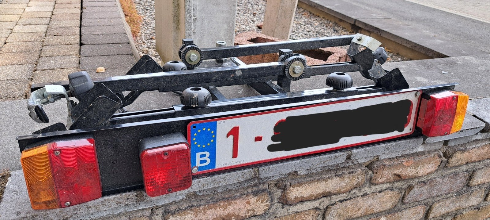 Fietsrek trekhaak voor 2 fietsen, Enlèvement, 2 vélos, Utilisé, Support d'attelage