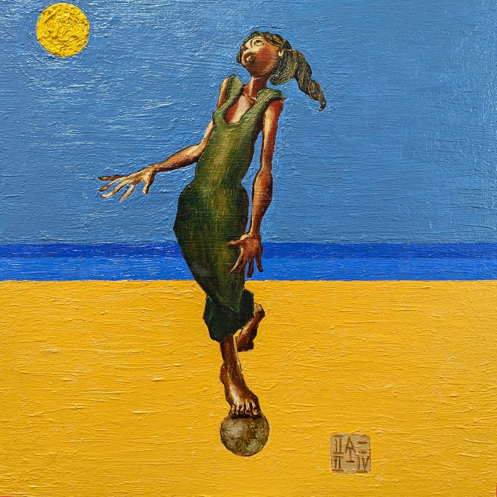 "Zeemeermin"  Origineel schilderij, Antiek en Kunst, Verzenden