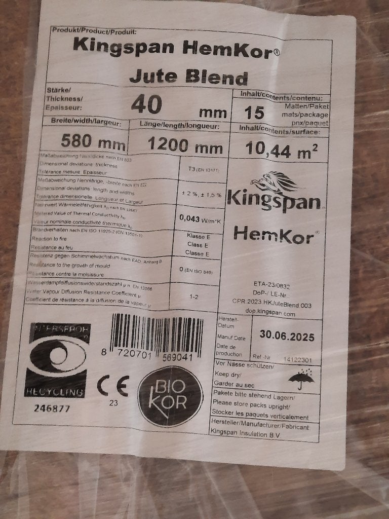Isolant, Neuf, Enlèvement ou Envoi, 5 à 10 m², Autres matériaux