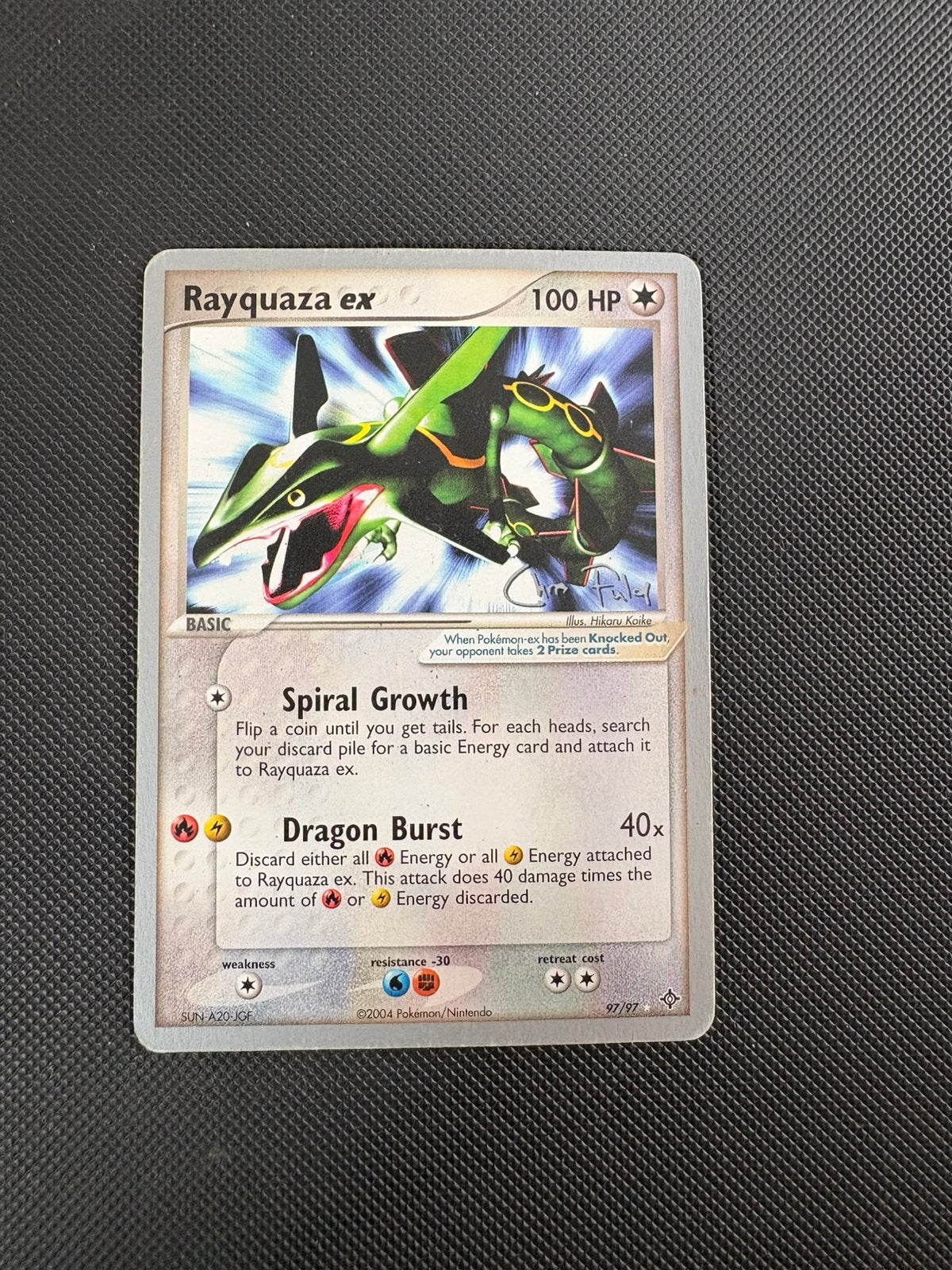 Rayquaza 97 World Championships kaart, Ophalen of Verzenden, Zo goed als nieuw