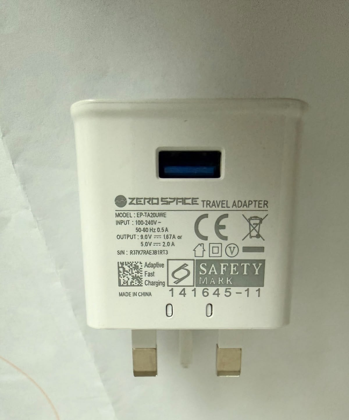 Adaptateur UK USB Charger, Enlèvement ou Envoi, Comme neuf, Samsung