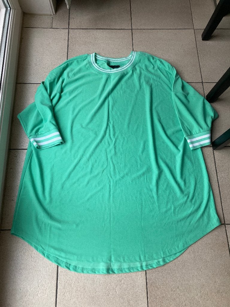 Leuke Groene jurk - Maat 50 / 52, Kleding | Dames, Grote Maten, Ophalen of Verzenden, Zo goed als nieuw, Jurk