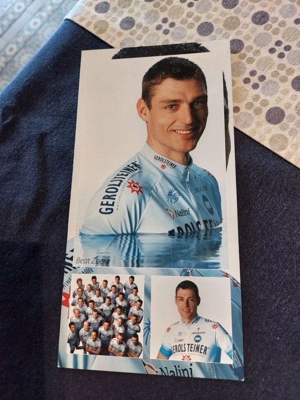 Wielerkaart : Beat Zberg / Gerolsteiner, Verzamelen, Ophalen of Verzenden, Gebruikt, Poster, Plaatje of Sticker