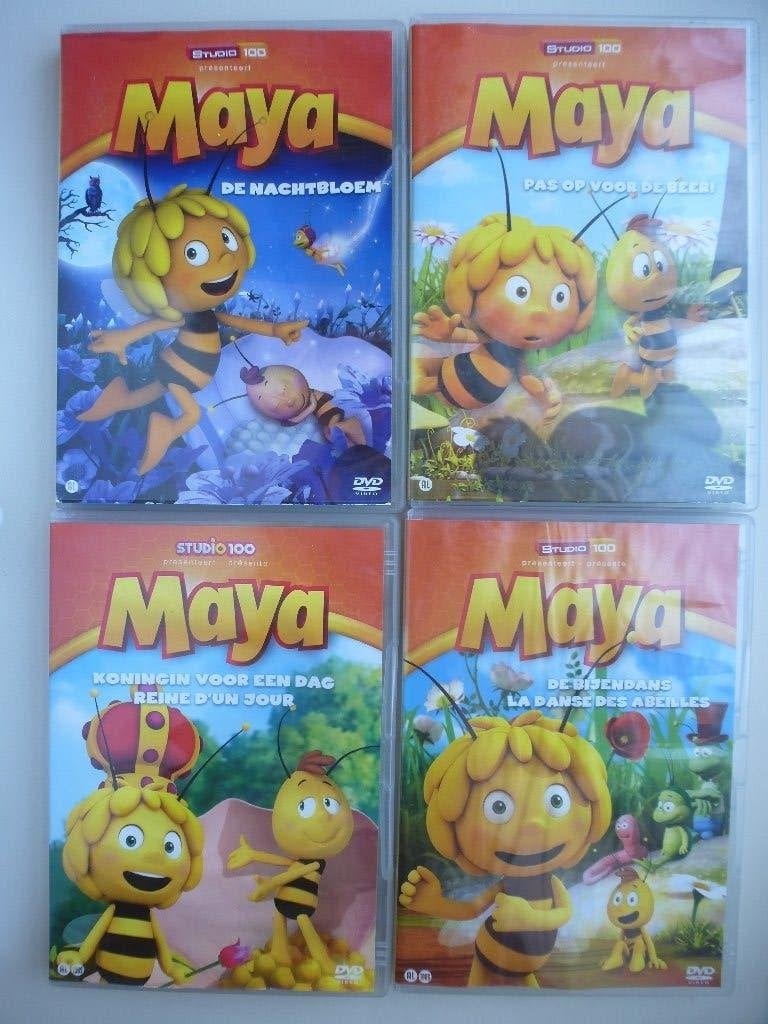 4 dvd's MAYA DE BIJ, Ophalen of Verzenden, Zo goed als nieuw, Animatie