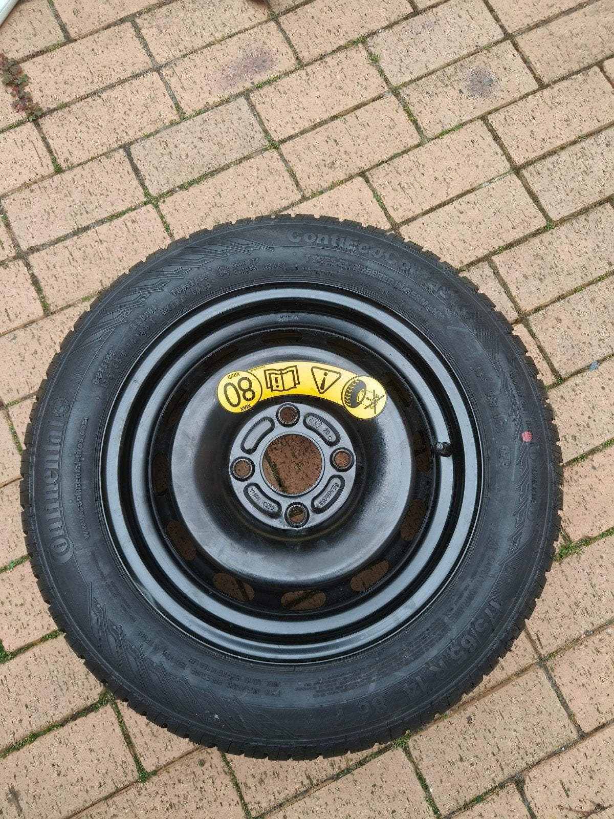 Reserve band Continental 175/65 R14 ongebruikt., Auto diversen, Aanhangwagen-onderdelen, Ophalen of Verzenden