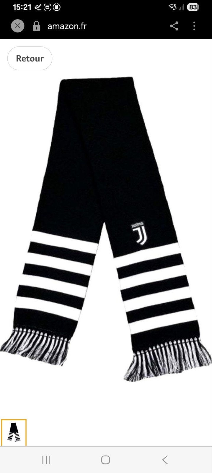 Echarpe officielle Juventus, Ophalen of Verzenden, Zo goed als nieuw, Juventus