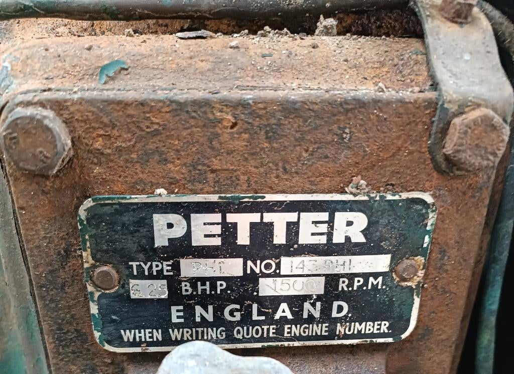 Petter Diesel PH1, Enlèvement, Utilisé
