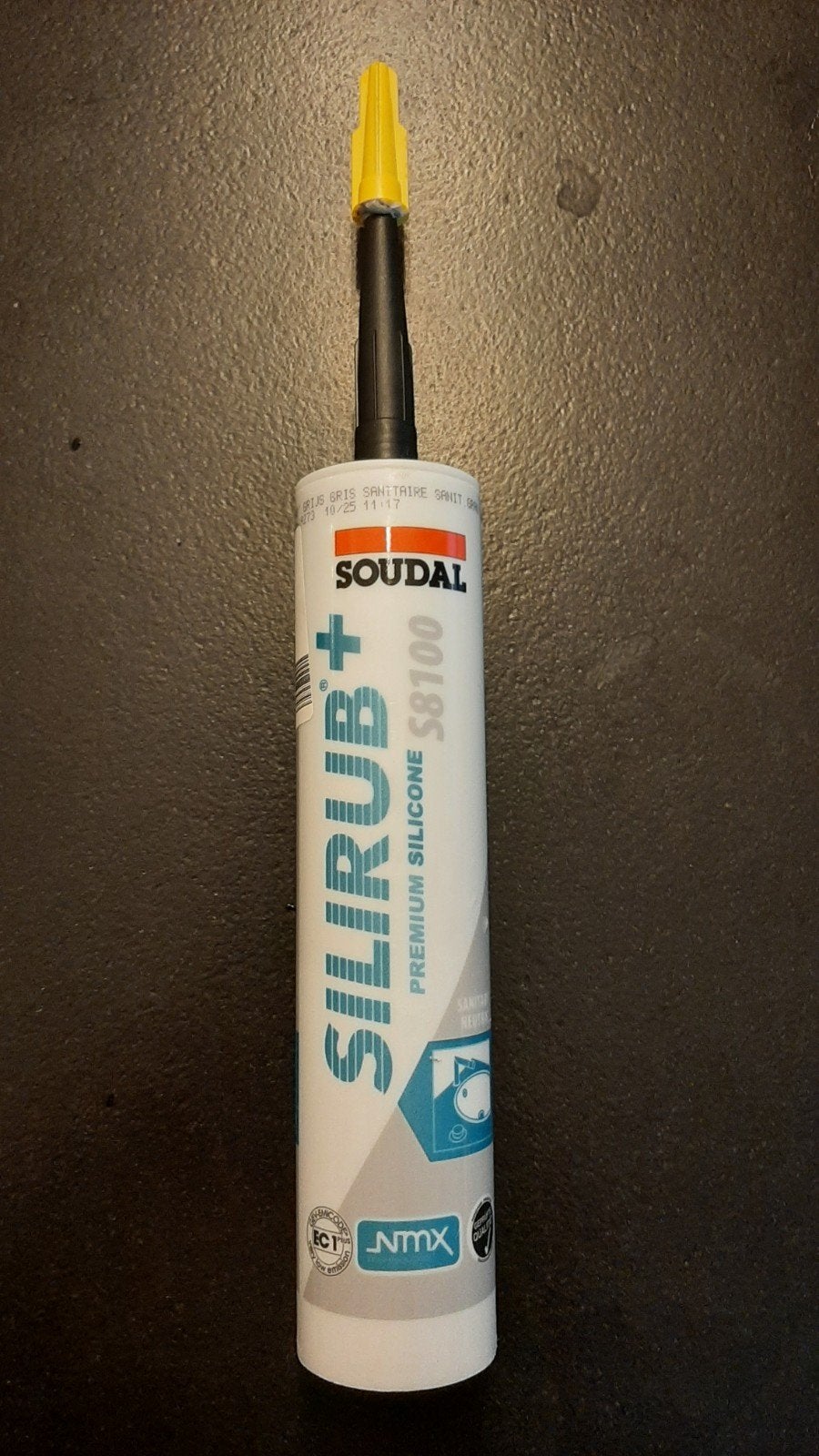 Soudal Silirub silicone grijs gebruikt, Ophalen