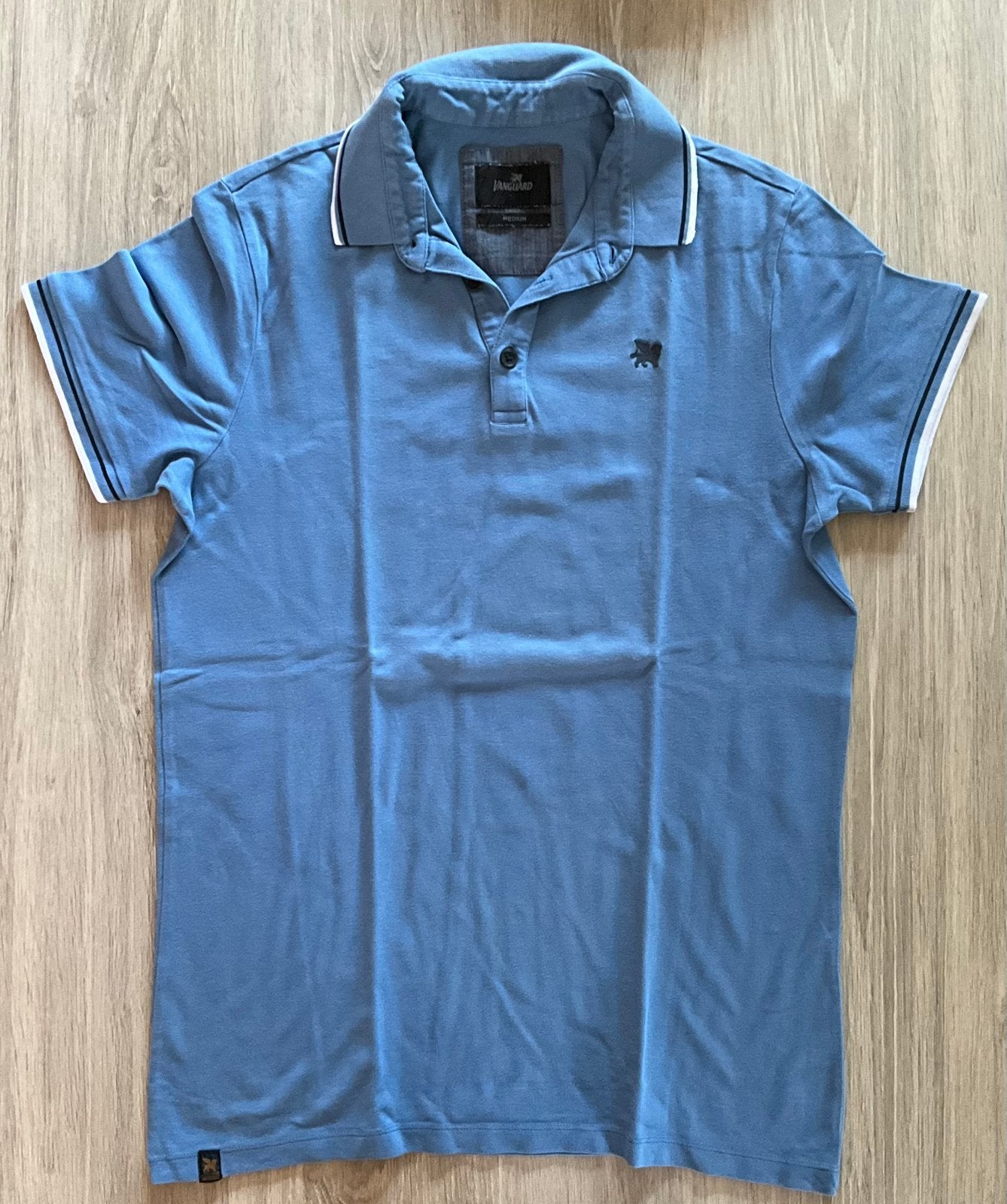 Polo Vanguard pour homme bleu clair taille M, Enlèvement ou Envoi, Comme neuf, Taille 48/50 (M), Bleu