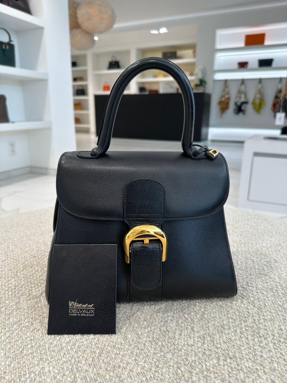 Delvaux Brillant PM zwart, Ophalen, Zo goed als nieuw, Zwart