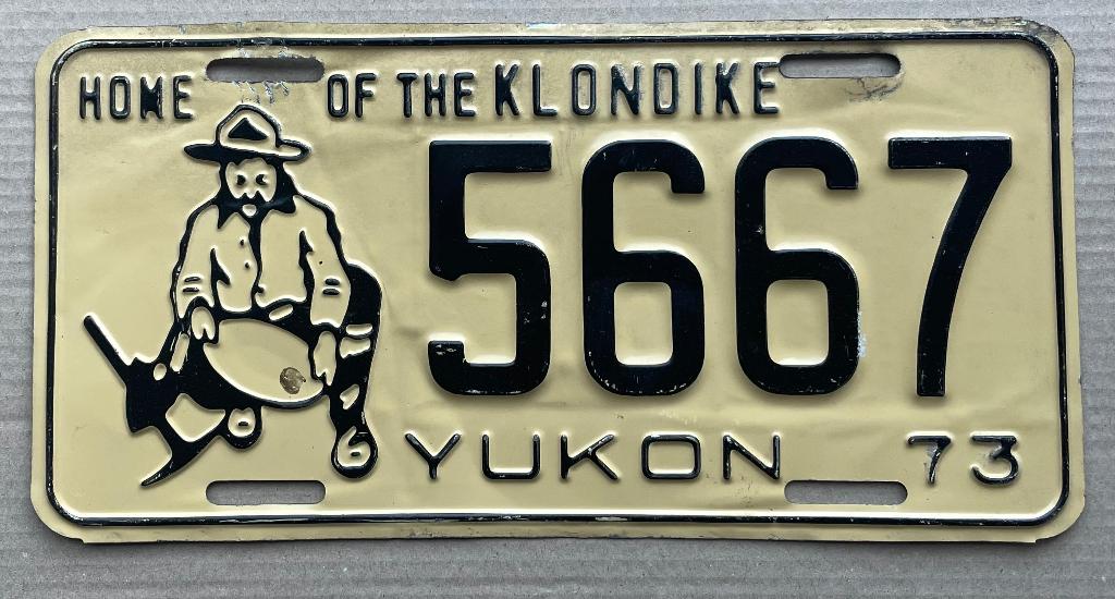 Nummerplaat YUKON CANADA KLONDIKE plaque, Verzamelen, Ophalen of Verzenden, Zo goed als nieuw