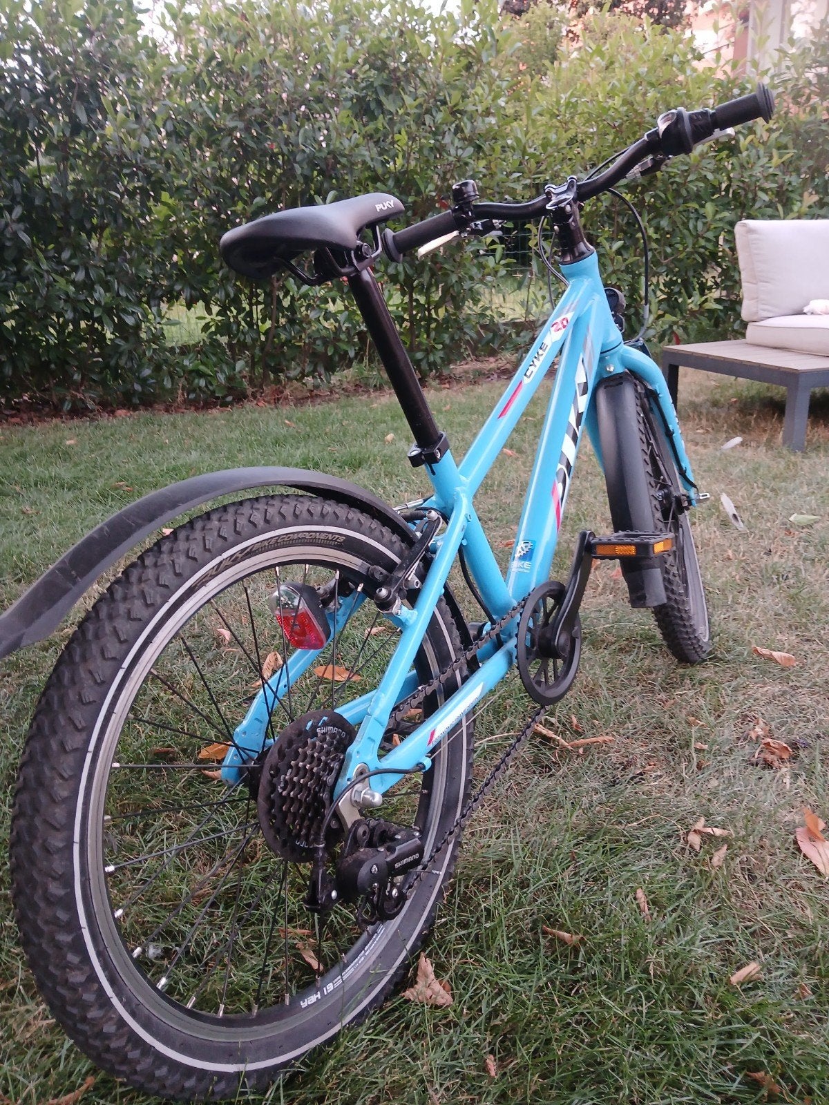 kinder fiets blauw  shimano 7 vitissse 20 inch, Fietsen en Brommers, Ophalen