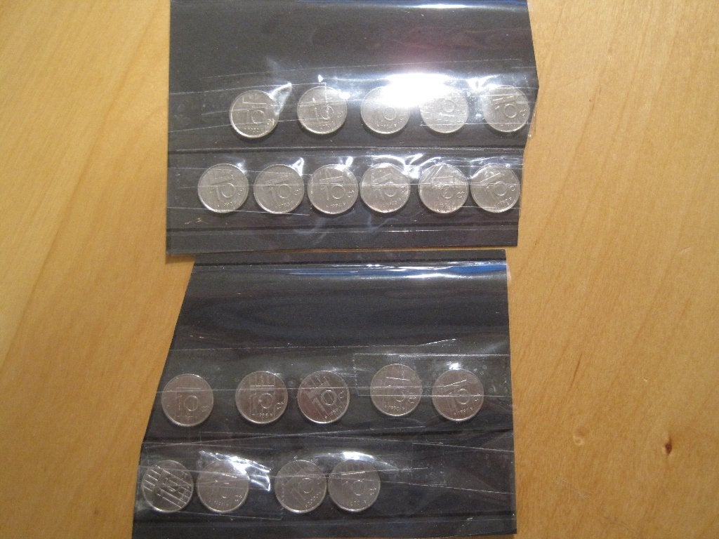 Munten Nederland, Timbres & Monnaies, Monnaies | Pays-Bas, Envoi, Reine Juliana, 10 centimes, Série