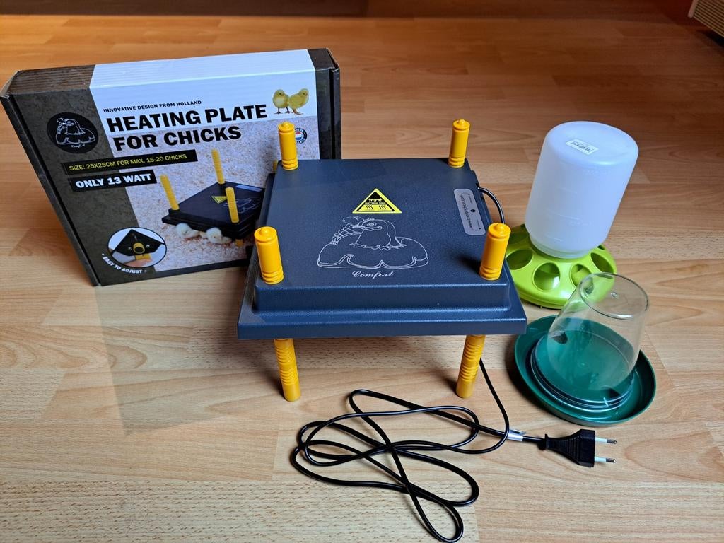 Gloednieuwe Comfort warmteplaat voor kuikens, Enlèvement