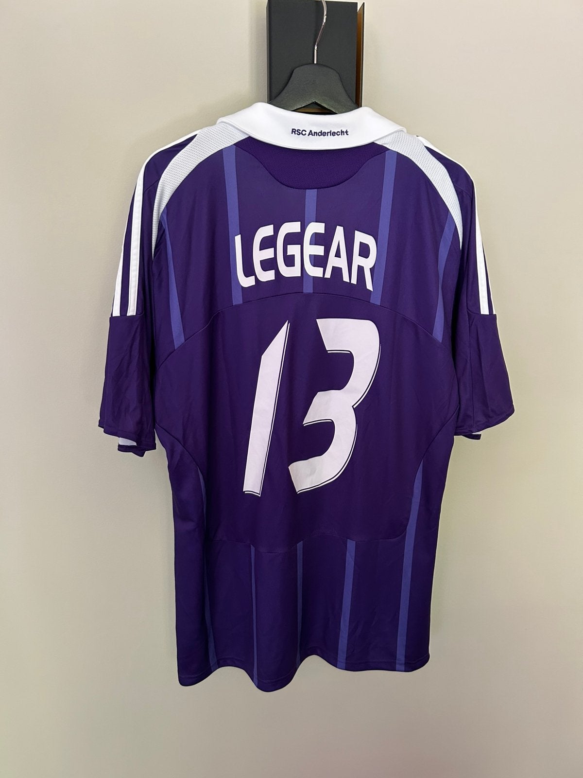 Maillot RSC Anderlecht 2008/09 – Jonathan Legear #13 – XL, Taille XL, Enlèvement ou Envoi, Comme neuf, Maillot