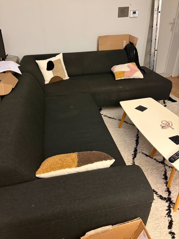zetel in goede staat, Maison & Meubles, 75 à 100 cm, Quatre personnes ou plus, 150 à 200 cm, Enlèvement