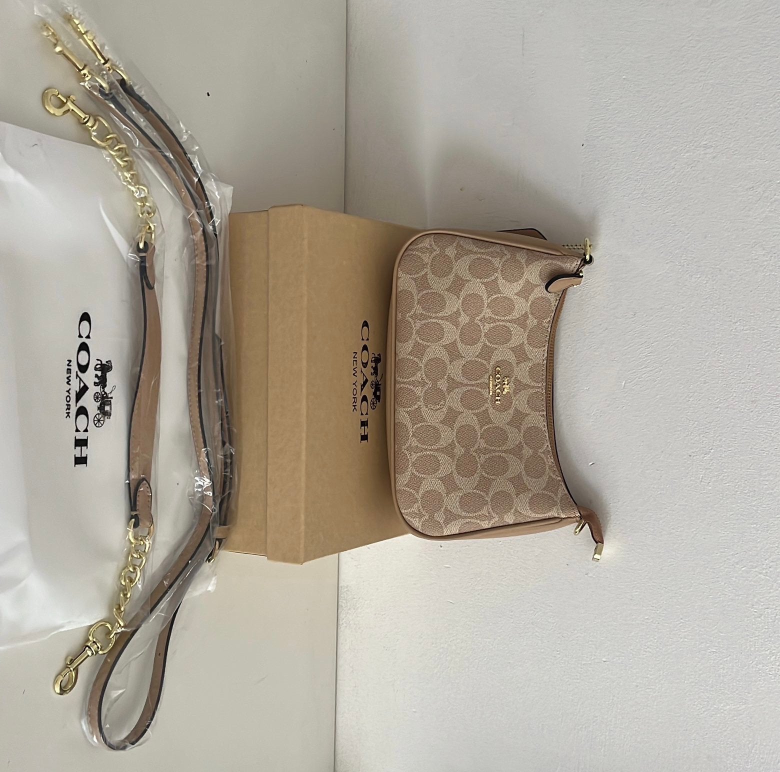Coach bag, Ophalen, Nieuw, Beige, Handtas