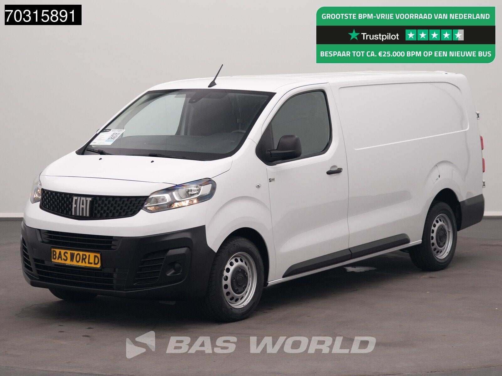 Fiat Scudo 102PK L3H1 Klima Tempomat Parkensensoren Euro6 L3, Autos, 75 kW, Achat, Capteur de stationnement, Euro 6