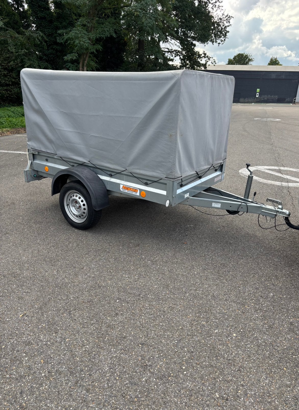 Aanhangwagen met huif 750kg, Ophalen, Zo goed als nieuw