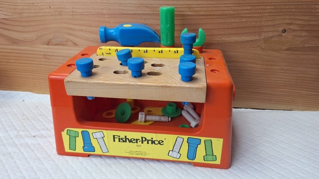 Fisher price - vintage - werkbank, Ophalen of Verzenden, Gebruikt