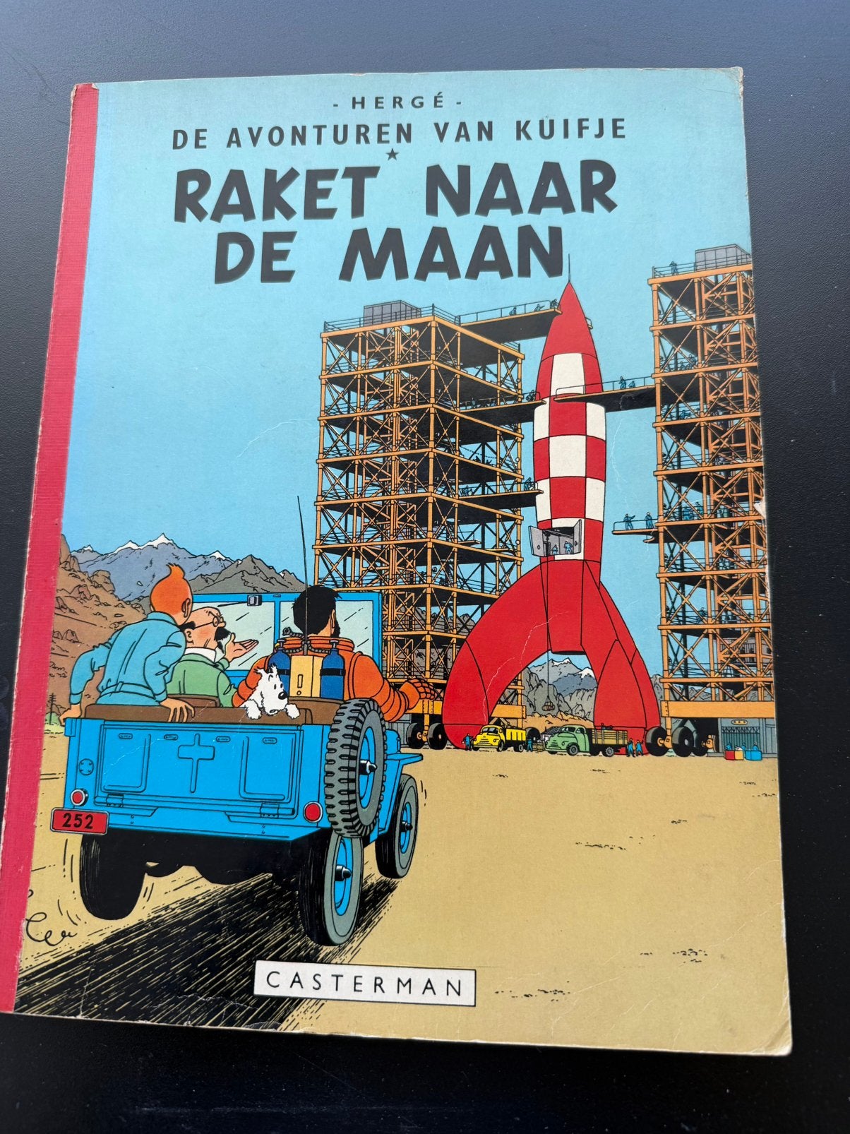 Raket naar de Maan - Kuifje, Eén stripboek, Ophalen, Gelezen