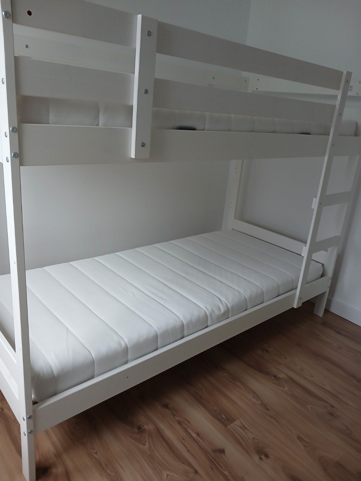 stapelbed mydal + 2 matrassen afjall, Ophalen, 90 cm, Nieuw, 200 cm