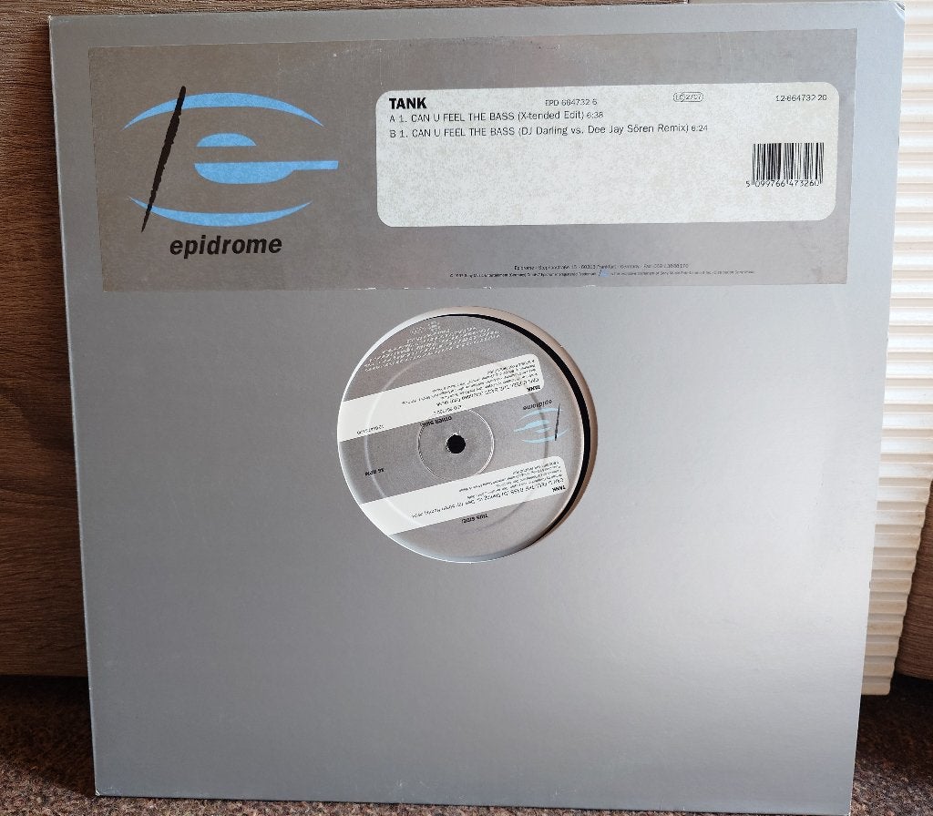 Tank – Can U Feel The Bass (12'' Vinyl), Cd's en Dvd's, Vinyl | Dance en House, Verzenden, Dance, Zo goed als nieuw, 12 inch
