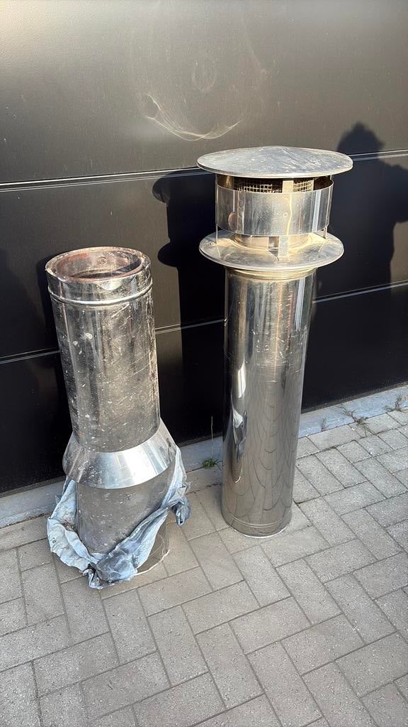 Dubbelwandige inox kachelpijp, Ophalen, Gebruikt, Overige soorten