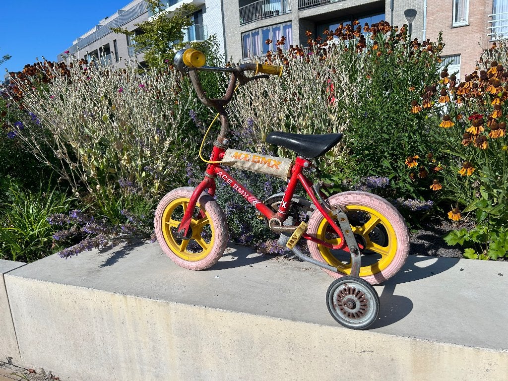 Vintage kinder BMX, Fietsen en Brommers, Fietsen | Crossfietsen en BMX, Ophalen, Gebruikt, Staal, Velgrem