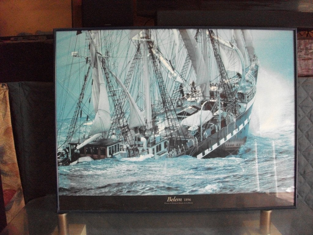 cadre avec bâteau, Verzamelen, Scheepvaart, Ophalen, Zo goed als nieuw