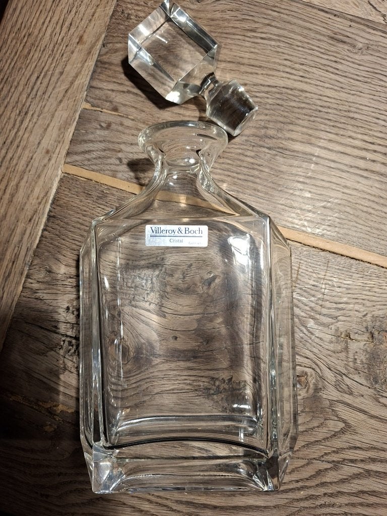 kristallen whisky karaf Boch, jaren 1960, Antiek en Kunst, Curiosa en Brocante, Ophalen of Verzenden