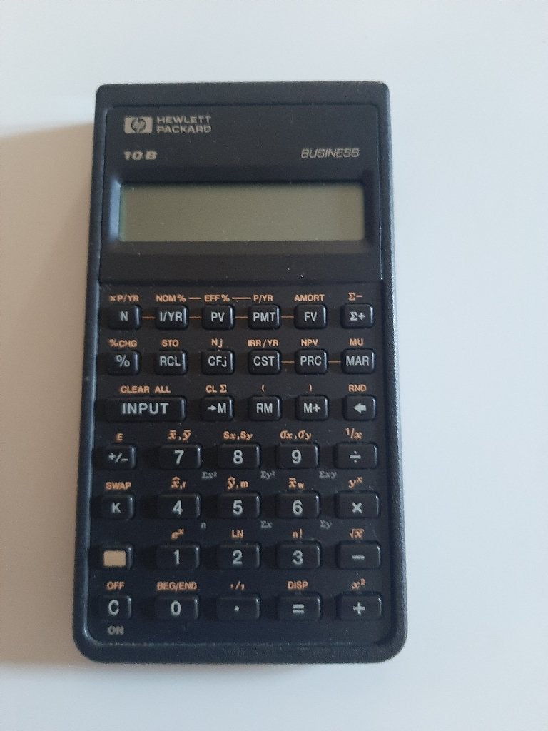 Rekenmachine Hewlett-Packard 10B & Handboek, Diversen, Ophalen, Gebruikt