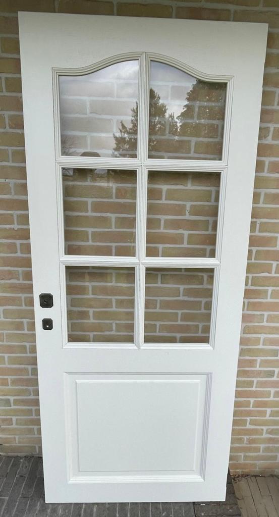 Witte landelijke binnendeuren, Doe-het-zelf en Bouw, Ophalen, 80 tot 100 cm, Binnendeur, 200 tot 215 cm